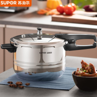 苏泊尔(SUPOR)好帮手304不锈钢压力锅高压锅炖汤锅快锅22cm口径 YS22ED 电磁炉燃气通用