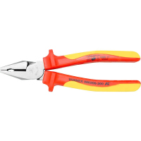 K牌 VDE多功能绝缘平口老虎钳 电工钢丝钳子维修工具 080206-200 绝缘钢丝钳8寸