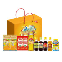 鲁花米面粮油调味品组合 喜气盈门礼盒B