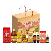 鲁花米面粮油调味品组合十全十美礼盒A