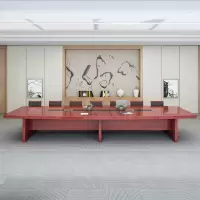奈高实木贴皮职员会议桌 4000*1600*750