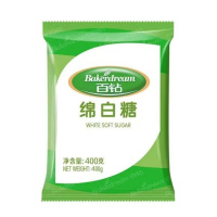 百钻 绵白糖400g/袋 规格可选 细砂糖棉白糖食糖调味烘焙原料 400g*1袋