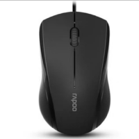 雷柏(Rapoo)有线鼠标办公鼠标对称鼠标笔记本鼠标台式电脑鼠标 有线 N1600