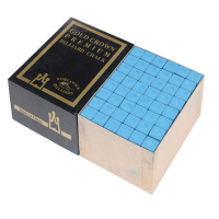 台球杆巧克粉 比利8A级中盒72粒(蓝色)