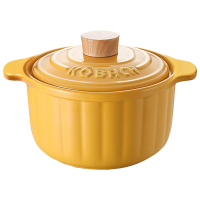 康巴赫砂锅3.5L南瓜黄陶瓷煲家用炖汤南瓜陶瓷煲KBN-T3500