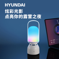 HYUNDAIHYUNDAI 户外蓝牙音箱手提户外露营灯音箱蓝牙音箱氛围灯YH-F018