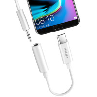 ESCASE typec耳机转接头转换器苏宁宜品适用于华为小米手机typec转3.5mm耳机充电线安卓typc接口