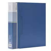 得力 A4/80页资料册文件收纳册文件收纳袋插袋文件册5006 蓝色 单位:本