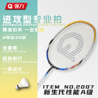 强力 2001全碳素羽毛球拍超轻进攻型专业级攻守兼备纳米含钛高弹一只拍