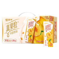 蒙牛真果粒黄桃果粒牛奶饮品250ml*12/箱