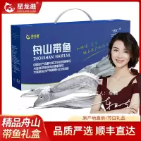 星龙港浙江舟山冷冻带鱼礼盒 鹰嘴小眼睛带鱼深海雷达捕鱼 舟山带鱼礼盒 礼盒装 5kg 舟山带鱼(24-30条)