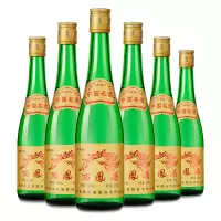 西凤酒 绿瓶光瓶 凤香型白酒 口粮酒 55度 500mL 6瓶/箱