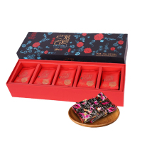 百年堂 宠爱之名驴皮阿胶玫瑰休闲即食零食阿胶糕 300g/盒-10g*30袋