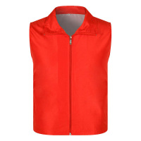 小窝厘 志愿者马甲义工背心活动广告公益马甲施工建筑路政环卫劳保马甲可定制 红色