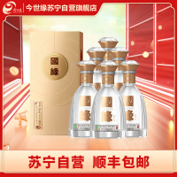 今世缘 国缘对开 柔雅型 42度 500ml *6瓶 整箱装 苏宁自营