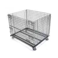 机乐堂(JOYROOM) 仓储笼折叠式钢铁货架1200*1000*890mm 承重600kg 带轮子