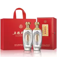 五粮液 年货礼盒 五粮精酿天禄献瑞52度500ml*2瓶固态法浓香型白酒