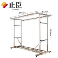 止臣 晾衣架 办公家具晾衣架落地家用卧室挂衣架室内阳台晾衣架宿舍简易组合衣架衣帽架子 M4