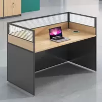 机乐堂(JOYROOM) 职员工位屏风办公桌一字型单人位长×宽×高:1200×600×1100mm(含柜子)颜色备注