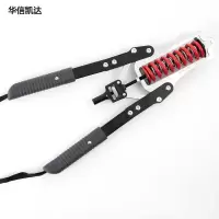 华信凯达 臂力器力度可调10-75kg手臂胸肌锻炼健身器材 红色双弹簧款