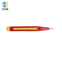 京采盾JCD-NZ-Z耐高压电工专用五金工具绝缘不锈钢摄子直尖头不带齿