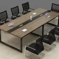 会议桌长桌简约现代小型会议室洽谈桌长条桌子 4000×1400×750mm