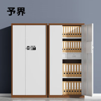 予界保险柜文件柜指纹锁通门款国保指纹锁 0.7mm咖框白