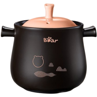 小熊砂锅4.5L炖锅炖汤煲仔饭陶瓷养生锅CP-G0018-S02