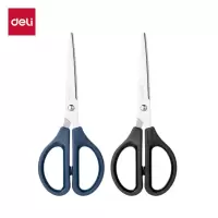 得力(deli)170mm办公生活家用剪刀 中号剪子手工剪纸刀黑色0603 办公用品