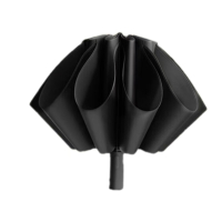 天堂 31173E 晴雨伞 全自动反向三折伞(单位:把)黑色