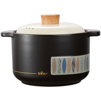 小熊砂锅4.8L煲汤锅炖锅燃气灶陶瓷锅宽口家用砂锅CP-G0070