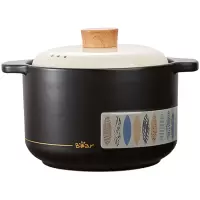 小熊砂锅4.8L煲汤锅炖锅燃气灶陶瓷锅宽口家用砂锅CP-G0070