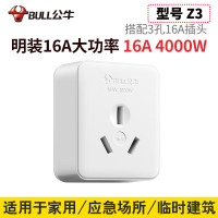 公牛(bull) Z3(明装三孔16A插座)