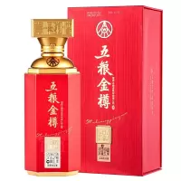 五粮液 金樽金色52度浓香型白酒整箱礼盒装500ml*6