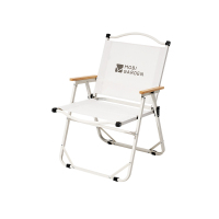 牧高笛(MOBI GARDEN OUTDOOR) 山川铁质折叠高背椅 NX22665038米白54*63.5*77cm