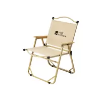牧高笛(MOBI GARDEN OUTDOOR) 山川铁质折叠高背椅 NX22665038细沙黄54*63.5*77cm