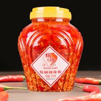 坛坛乡香精制剁辣椒辣椒酱2.3KG剁椒酱商用剁椒鱼头剁椒湖南特产 精制剁辣椒2.3KG[红剁椒]