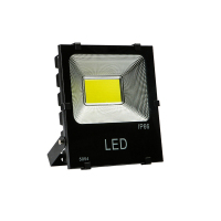 百士安 led投光灯户外防水5054射灯工厂仓库广告招牌照明灯 100W高亮COB款-暖光