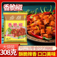 黄飞红香脆椒下酒菜小包装黄飞鸿香脆椒椒脆花生米佐餐小吃零食 香脆椒308g