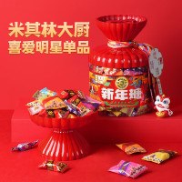 徐福记新年糖红色桶装420g混合口味年货礼盒零食糖果