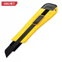 得力(deli) DL018 SK4塑柄美工刀黑刃 18mm