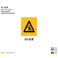 菜鸟 安全标识 五件套 当心车辆挤压当心坠落禁止翻越禁止攀爬禁止站立/组
