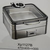 星派 Xp1127B不锈钢自助餐炉翻盖液压玻璃