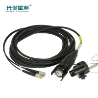 光御星洲 GY-YZ0203-J 光缆航空连接器 光缆转接头连接器 航空头转FC 单模2芯金属头3米 一条