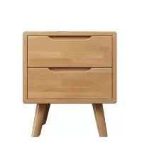 圣斯顿GZ101_1实木二抽床头柜450*400*500mm(单位:个)原木色