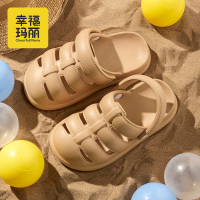 幸福玛丽2025年新款女童简约拖鞋夏季防滑男孩软底透气沙滩凉拖鞋