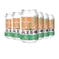 拾捌精酿 乌龙茶啤330ml*6罐 国产精酿经典小麦啤 原浆醇厚白啤 茶啤