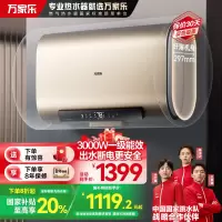 万家乐60升电热水器扁桶 双胆双镁棒 独立双胆 AI智能杀菌 出水断电 3000W 一级能效D60-FB5以旧换新