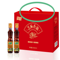 龙大 小磨香油火锅香油植物油食用油芝麻油 芝麻油220mlX4瓶礼盒