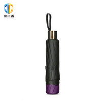 京采盾JCD-FXZDZ双人反向折叠伞商务伞10骨优雅紫